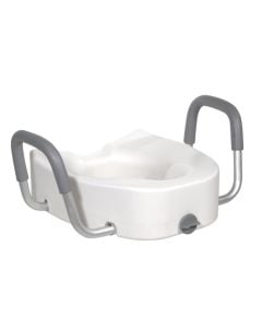 Universal Raised Toilet Seat with Arms by Drive Medical
