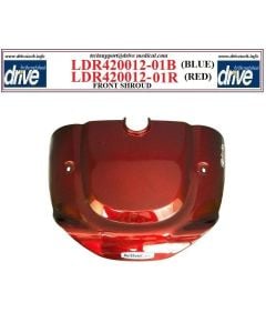 Cobalt Power Chair Red Front Shroud Drive Medical LDR420012-01R