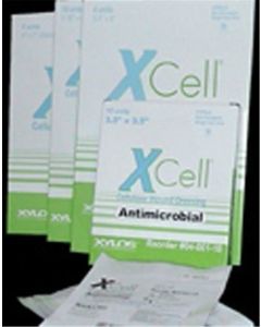 Box of Medline XCell Antimicrobial Wound Dressings XYL0400110Z