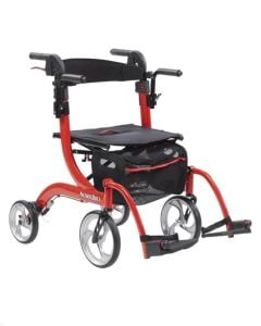 Nitro Duet Rollator Walker Transport Chair Combo by Drive Medical rtl10266dt
