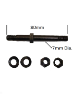 Rear Axle Bolt + Nuts and Washers, Walker Model 10261,1ea 9505W1026111