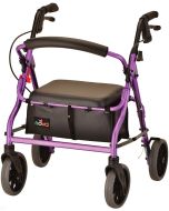 ZOOM 18 ROLLING WALKER, 18" Seat Height - PINK by Nova