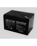 15Ah 12V Mobility Scooter Battery, Universal, F2 Terminal UB12150