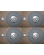 Bellavita Screw In Suction Cups, Set of 4, Gray