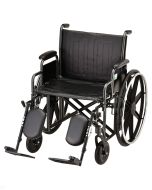 HAMMERTONE WHEELCHAIR- 24 INCH STEEL WITH DETACHABLE ARMS & ELEVATING LEGREST