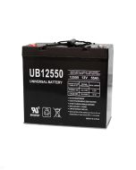 55Ah 12V Mobility Scooter Battery, Universal, Z1 Terminal UB12550