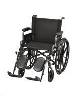 HAMMERTONE WHEELCHAIR- 20 INCH LIGHTWEIGHT WITH FLIP BACK DETACHABLE ARMS & ELEVATING LEGREST by Nova