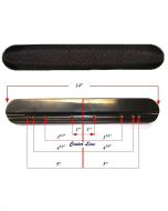 Armrest Pads for Transport Wheelchair ATC17-BK