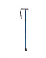 Drive Adjustable Lightweight Folding Cane with Gel Hand Grip, Blue Crackle