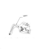 HANDLE BAR LEFT HUGO WALKER A-FRAME,1EA B01-024L
