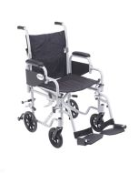 Poly Fly Light Weight Transport Chair Wheelchair Swing away Foot