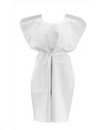 Medline Disposable Patient Gowns in White in NON24245 30" X 42"