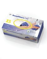 Case of SensiCare Silk Nitrile Exam Gloves | Blue | X-Small