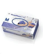Case of SensiCare Silk Nitrile Exam Gloves | Dark Blue | Medium