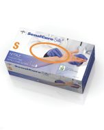 Case of SensiCare Silk Nitrile Exam Gloves | Dark Blue | Small