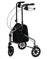Lumex GF 3-Wheel Cruiser, Aluminum Rollator, Pewter Metallic