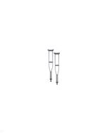 CRUTCH ALUMINUM PUSHBUTTON- PEDIATRIC by Nova