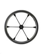 24 inch Rear Wheel with Hand Rim for Shuttle Extra-Wide Wheelchair