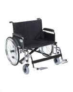 Sentra EC Heavy Duty Extra Wide Wheelchair, Detachable Full Arms, Swing away Footrests, 26" Seat