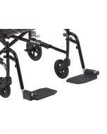 Footrests Black Fly-Light Transport Chair DFLSFBK Drive Medical
