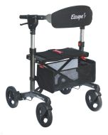 Escape Rollator, Grey - Standard 24" seat height