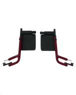 Footrests Red Expedition Transport Chair Drive Medical EXPLTSF-RD, Pair