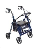 Blue Duet Transport Wheelchair Walker Rollator Drive Medical