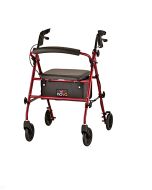 JOURNEY ROLLING WALKER STEEL FRAME - RED by Nova