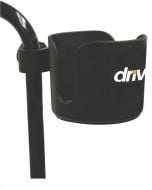 Cup Holder For Walkers Rollators and Wheelchairs by Drive Medical | Universal stds1040s