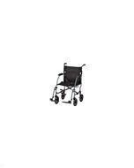 LIGHTWEIGHT 19 INCH TRANSPORT CHAIR WITH DESK ARMS BLUE by Nova