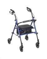 Drive Adjustable Height Rollator Walker 6" Wheels, Blue
