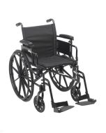 Cruiser X4 Lightweight Dual Axle Wheelchair with Adjustable Detachable Arms, Desk Arms, Swing Away Footrests, 16" Seat