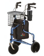 TRAVELER 3 WHEEL ROLLING WALKER - BLUE by Nova (Default)