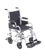 Poly Fly Light Weight Transport Chair Wheelchair Swing away Foot