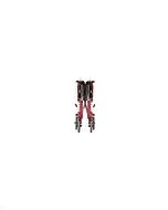 TRANSPORT CHAIR- 19 INCH LIGHTWIEGHT WITH DETACHABLE DESK ARMS & SWINGAWAY FOOTRESTS RED by Nova