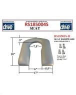 U Shaped Commode Seat Without Pail Holders RS185004S