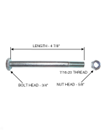 Silver Sport 1 Replacement Rear Axle Bolt with Detachable Arms Drive Medical STDS3J4626