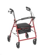 Rollator Walker 6" Wheels Red Drive Medical r800bk