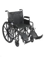 20" Silver Sport 2 Wheelchair Detachable Desk Arms Drive Medical