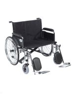 Sentra EC Heavy Duty Extra Wide Wheelchair, Detachable Full Arms, Elevating Leg Rests, 30" Seat