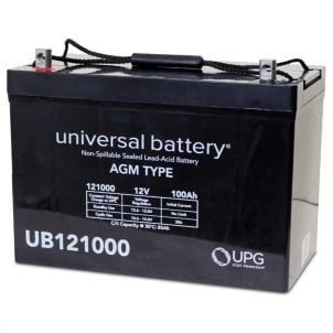 100Ah 12V Mobility Scooter Battery, Universal, Z1 Terminal UB121000