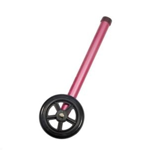 5" Pink Walker Wheels Two Sets of Rear Glides for Use Universal Walker 