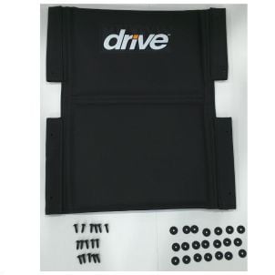 Back Upholstery for TR37E-SV & TR39E-SV (4S & 8M Serial #) Transport Chair by Drive Medical, STDS2349BLK
