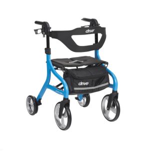 Nitro Sprint Walker Rollator Walker, Blue by Drive Medical 102662BL
