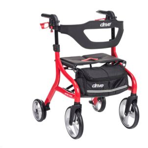 Nitro Sprint Walker Rollator Red Drive Medical 102662RD
