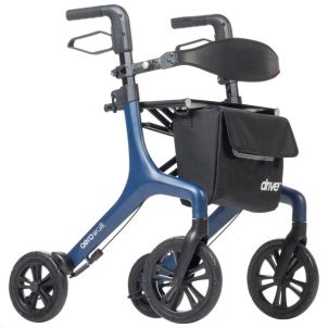 AeroWalk Ultra-Lite Rollator Walker, Blue by Drive Medical 10277bl