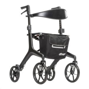 AeroCarbon Ultra-Lite Rollator Black by Drive Medical, 10278BK