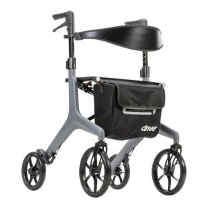 Grey AeroCarbon Ultra-Lite Rollator by Drive Medical, 10278GY