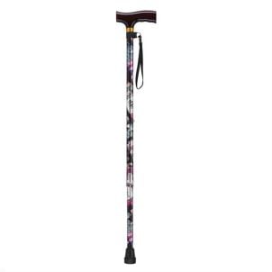 Adjustable Lightweight "T" Handle Cane with Wrist Strap 10335cag-1