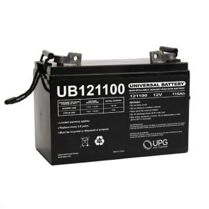110Ah 12V Mobility Scooter Battery, Universal, FL1 Terminal UB121100